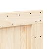 vidaXL Headboard Natural Pine Solid Pine Wood Double Durable Headboard