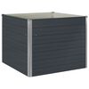 vidaXL Raised Garden Bed Anthracite Galvanized steel 39.4 x 39.4 x 30.3 in