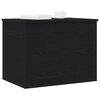 vidaXL Storage Box Black oak 23.62 x 16.54 x 18.11 in Engineered Wood