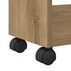 vidaXL Cabinet with Wheel Artisan Oak 23.62 x 8.66 x 31.10 in