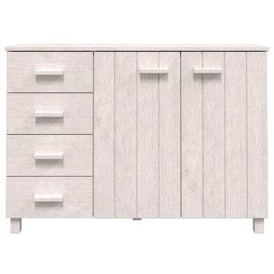 vidaXL Sideboard White 44.5"x15.7"x31.5" Solid Wood Pine