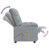 vidaXL Massage Chair Light grey Fabric (100% polyester) Standard