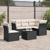 vidaXL Garden Sofa Set Black