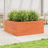 vidaXL Garden Planter Wax brown Solid Pine Wood Medium Decorative Inlays