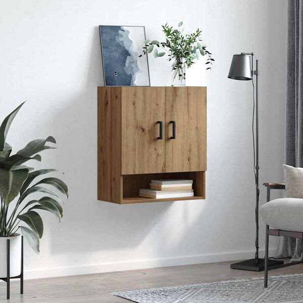 vidaXL Wall Cabinet artisan oak 60 x 31 x 70 cm Engineered wood
