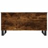 vidaXL Coffee Table Smoked oak Engineered wood Medium Height-Adjustable
