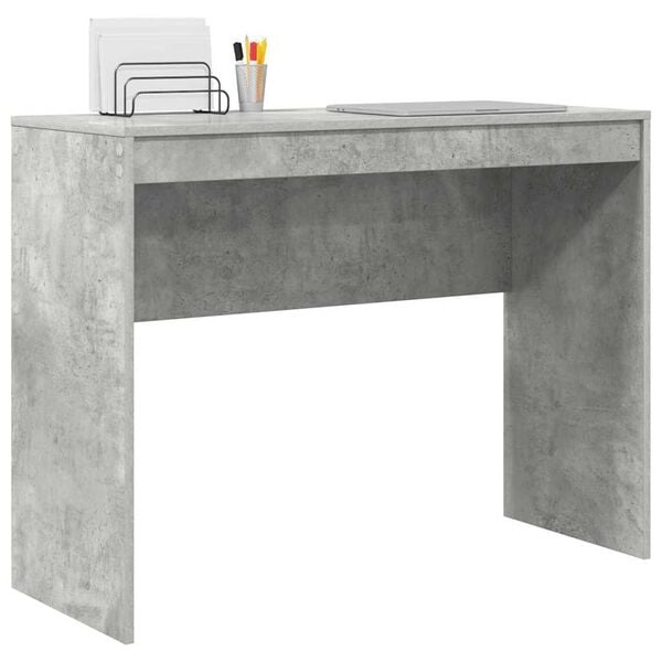 vidaXL Desk Concrete grey 100 x 40 x 76 cm Engineered wood