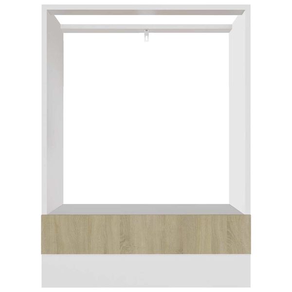 vidaXL Oven Cabinet Sonoma Oak Engineered Wood Oven Cabinet Rectangular