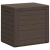 vidaXL Patio Storage Box Brown 23.0x18.1x21.7" Polypropylene