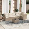vidaXL Garden Sofa Set Beige, Cream White