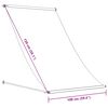 vidaXL Retractable Awning Anthracite Steel 39.4 x 59.1 in Retractable