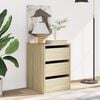 vidaXL Chest Of Drawers Sonoma Oak Engineered Wood Compact