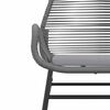 vidaXL Garden Dining Set Grey PE Rattan 2-seater UV-resistant materials