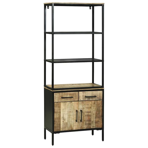 vidaXL Highboard Brown 27.56 x 13.78 x 70.87 in Solid Mango Wood