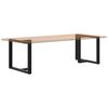 vidaXL Dining Table Leg Black Powder-coated steel 35.4 x 13.8 in