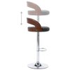 vidaXL Bar Chair Set of 2 Dark grey and dark brown