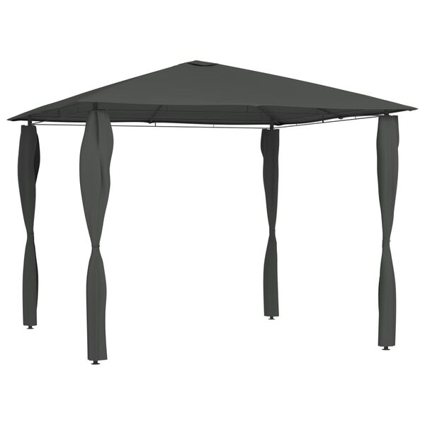 vidaXL Gazebo Anthracite Fabric 5.3 oz/yd² 9.8ft x 9.8ft x 8.5ft