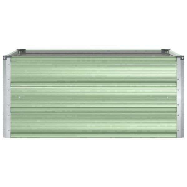 vidaXL Planter Pastel Green 39.37 x 39.37 x 17.72 in Steel