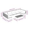 vidaXL Garden Lounge Set Dark Grey Powder-coated steel Large