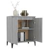 vidaXL Sideboard Grey Sonoma Engineered wood, Metal Medium Sideboard