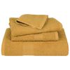 vidaXL Sauna Towel Set of 10 Gold 100% Cotton 31.5 x 78.7 in