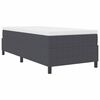 vidaXL Platform Bed Frame Dark Grey 35.43 x 78.74 in Fabric