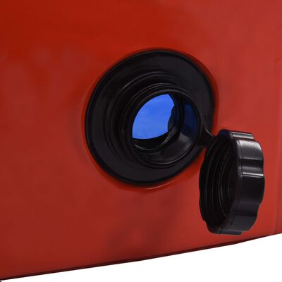vidaXL Foldable Dog Swimming Pool Red 31.5"x7.9" PVC