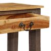 vidaXL Console Table Multicolor Solid wood 46.5x11.8x31.5 in