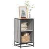 vidaXL Book Cabinet Grey Sonoma Engineered wood, Metal Medium