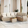 vidaXL Garden Sofa Set Beige