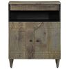 vidaXL Sideboard Black with light grey finish