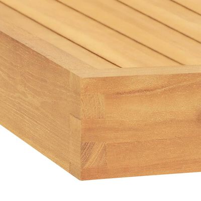 vidaXL Serving Tray 27.6"x27.6" Solid Wood Teak