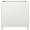 vidaXL Garden Planter White Steel 19.7 in Durable Garden Planter