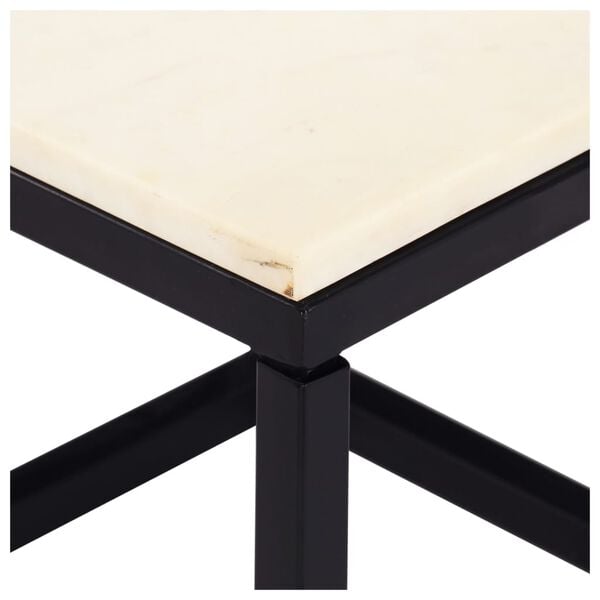 vidaXL Coffee Table White and black