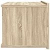 vidaXL Bedside Cabinet Sonoma oak Engineered wood Compact