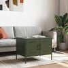 vidaXL Coffee Table Olive Green Cold-rolled steel Medium Coffee Table
