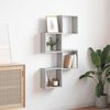 vidaXL Wall Cube Shelves 4 pcs Grey Sonoma 11.8x5.9x11.8"