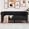 vidaXL Chesterfield Sofa Black