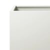 vidaXL Garden Planter White Steel 15.7x15.7x15.7 in Durable