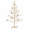 vidaXL Wooden Christmas Tree Natural 59.06 in Solid pine wood
