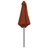 vidaXL Garden Parasol Terracotta Polyester, Aluminum Large Collapsible