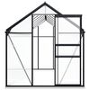 vidaXL Greenhouse Anthracite with clear panels Aluminum, Polycarbonate