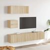 vidaXL TV Cabinet Set Set of 4 Sonoma Oak Engineered Wood Medium