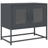 vidaXL TV Cabinet Anthracite Cold-rolled steel Small TV Cabinet