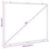 vidaXL Projection Screen Wall-Hanging 100 Inch 4:3