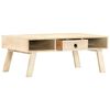 vidaXL Coffee Table Bleach White Solid mango wood Medium Coffee Table
