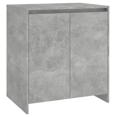 vidaXL 2 Piece Sideboard Concrete Gray Engineered Wood