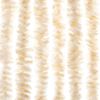 vidaXL Fly Curtain Beige and White 22.0x78.7" Chenille