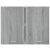 vidaXL Hanging Cabinet Grey Sonoma Engineered Wood 31.5x12.2x23.6 in