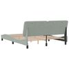 vidaXL Bed Frame Light Grey Velvet Queen Bed Frame Rectangular